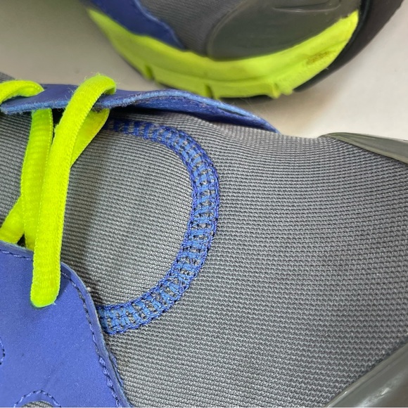 Nike training in season TR2 blue and yellow lace up blue-yellow size8 pre owned - Picture 15 of 16